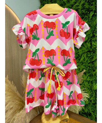 CONJUNTO CEREJA ROSA